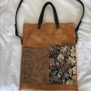 Anthropologie carpet bag tote